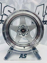 15” AS- 7701 4/100 4/108 silver wheels